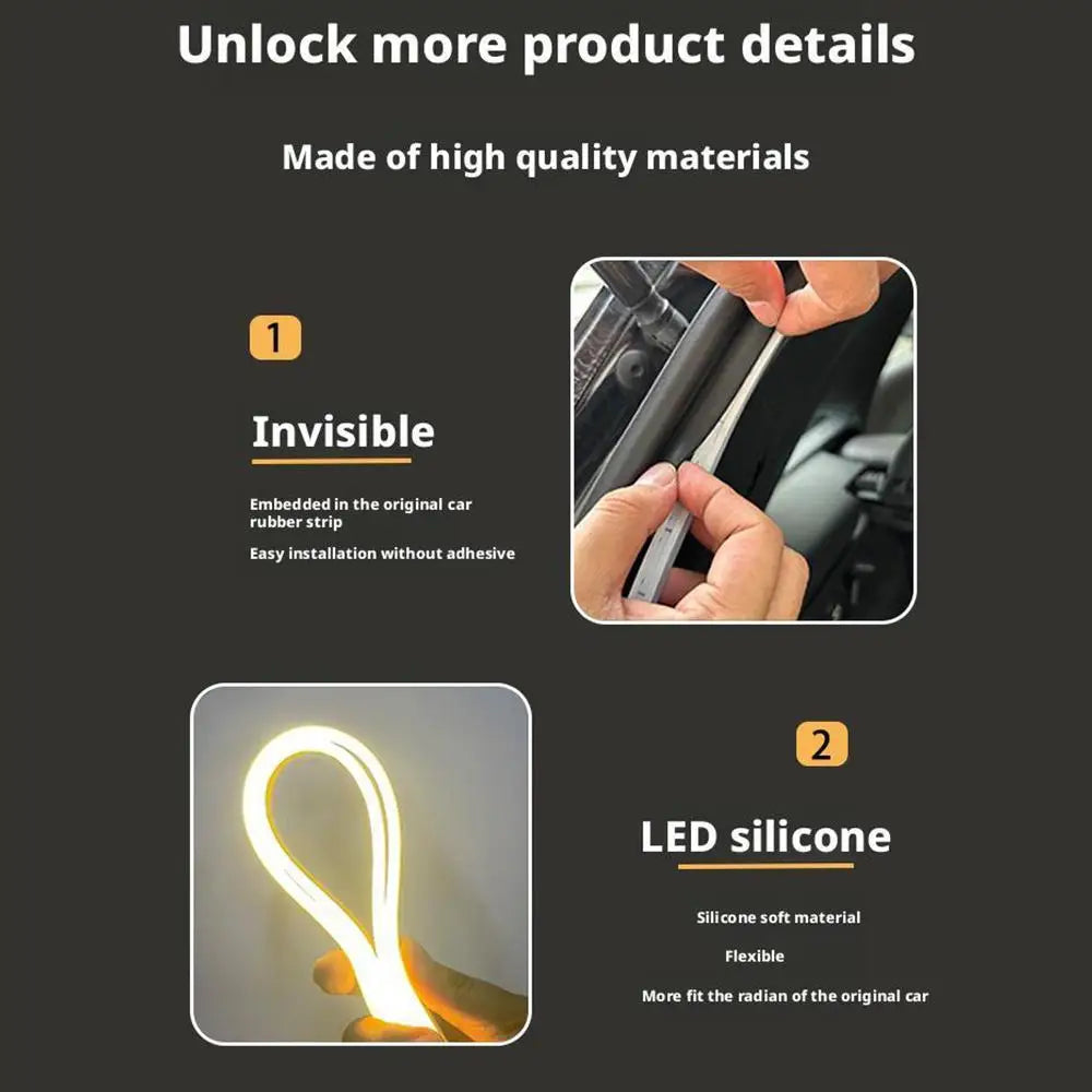 Sensor Tail Box Light Strip Ultra-Bright Car Trunk LED Car Interior Decorative Lamp Strip Automatic Atmosphere Light - Magic Electronics