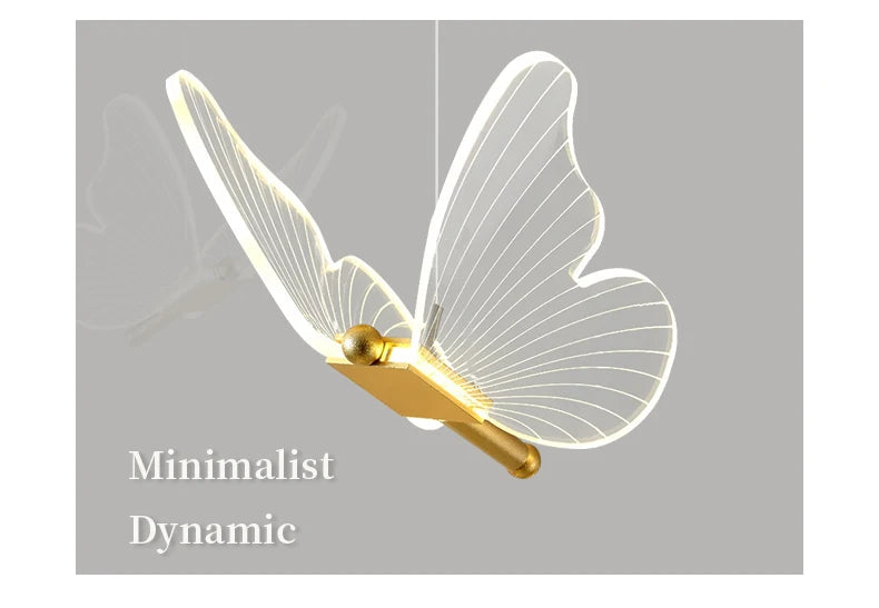 LED Modern 3-Head Butterfly Pendant Ceiling Light, Bedhead Indoor Living Room Dining Room Kitchen Decorative Lighting Magic Electronics Sdb4cb93bb28841639541b271c9251e4eN