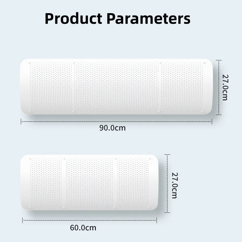 Central Air Conditioning Anti-direct Blowing Baffle Punch-free Ceiling-mounted Wind Deflector Cold Air Guide for Office Home