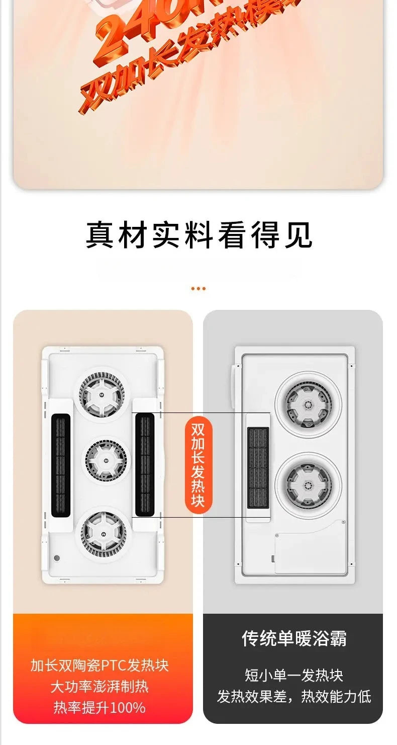 Bathroom heater lighting exhaust fan integrated bathroom integrated smart bathroom heater ceiling Magic Electronics Sdb8895622a644cdd84bfcee28b2fb4c5Y