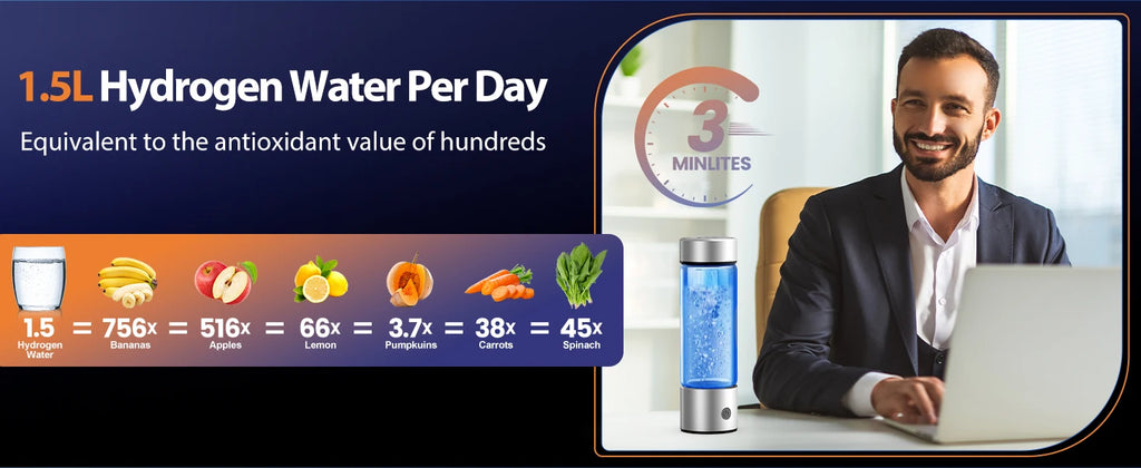 Portable Hydrogen Water Generator Bottle Rechargeable Electric Alkaline Ionizer Cup Hydrogen-Rich Water Health Care Magic Electronics Sdbb0483545a6455d80fd9ba58132482fY