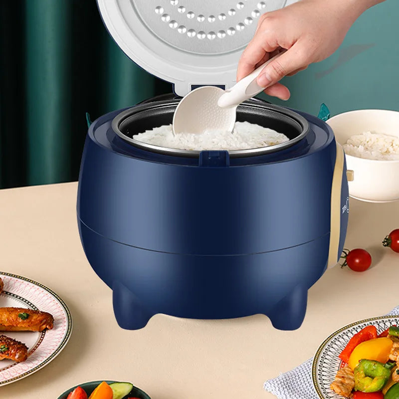 2 IN 1 1.8L Small Rice Cooker Multi-function Stew Pot Household Non-stick Inner Pot Electric Cooking Pot with Steamer Magic Electronics Sdbe9e66fd4da45eca31383867c501962A