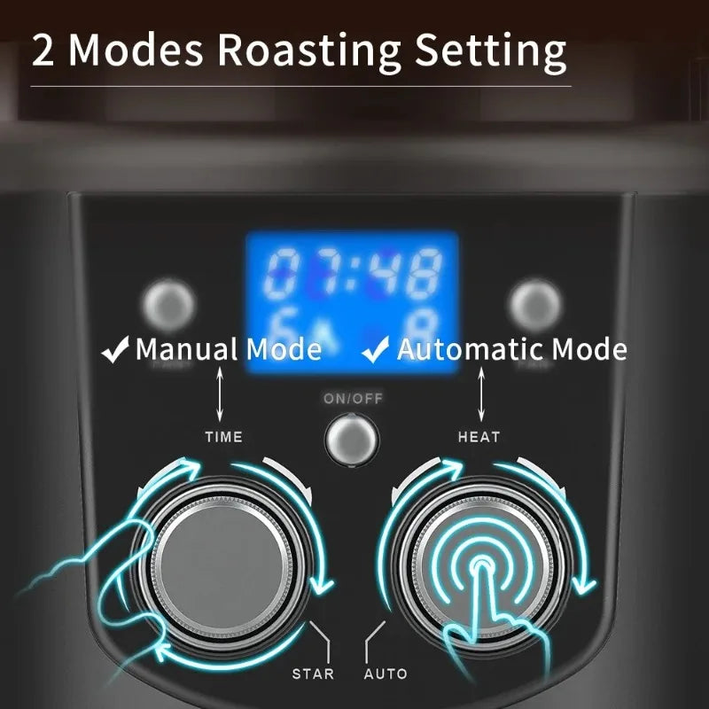 CAFEMASY 80-100g Home Coffee Roaster Electric Mini No Smoke Coffee Beans Baking Roasting Machine 110-240V Coffee Bean Roaster Magic Electronics Sdc05efd718484fd6b8117d09b8bc1167y