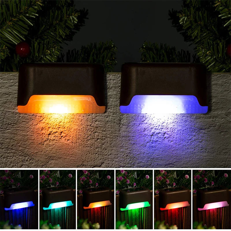 2/4/8/16 Pack Solar Deck Lights LED Waterproof Outdoor Solar Powered LED Step Lights For Decks Stairs Patio Yard Garden Decor - Magic Electronics