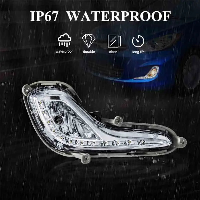 DRL LED Daytime Running Light Fog Lamp For Hyundai Accent 2012 2013 2014 2015 2016 2017 Car Auto Headlight Waterproof Daylights Magic Electronics Sdc52c4e86dd14ddfae0ea962b30a836ab