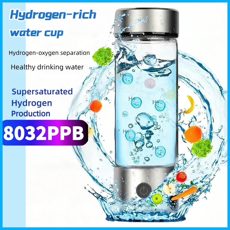 Portable Hydrogen Water Generator Bottle Rechargeable Electric Alkaline Ionizer Cup Hydrogen-Rich Water Health Care Magic Electronics Sdcdb56e7376f4cd9b9b91339862b22270