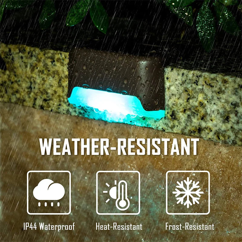2/4/8/16 Pack Solar Deck Lights LED Waterproof Outdoor Solar Powered LED Step Lights For Decks Stairs Patio Yard Garden Decor - Magic Electronics