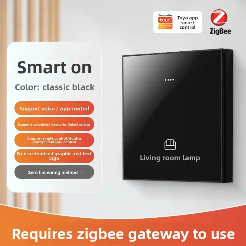 Zigbee Smart Switch Glass Panel Tuya Smart Home App Remote Control With Timer Function Voice Control Intelligent Button Switch - Magic Electronics