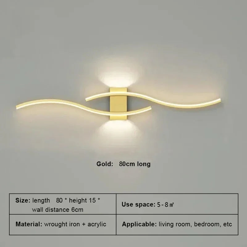 LED Wall Lamp Smart Remote Control Adjustable Color Temperature Brightness Bedroom Living Room Home Upper and Lower Led Lamps - Magic Electronics