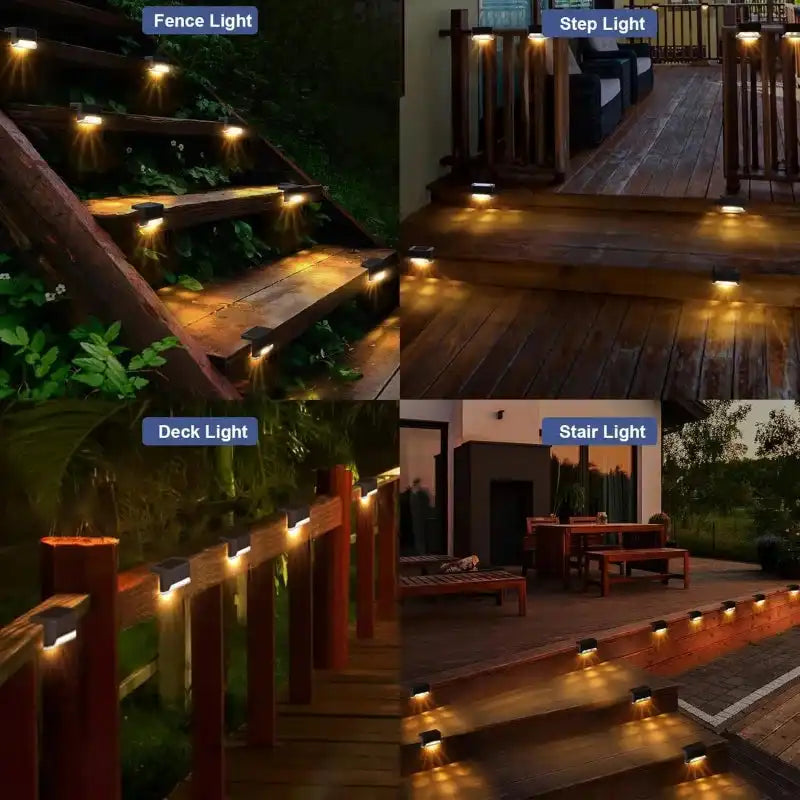 1-24PCS IP65 Waterproof Solar Garden Light Outdoor LED Solar Power Deck Lamps for Railing Stairs Step Fence Yard Patio Pathway - Magic Electronics
