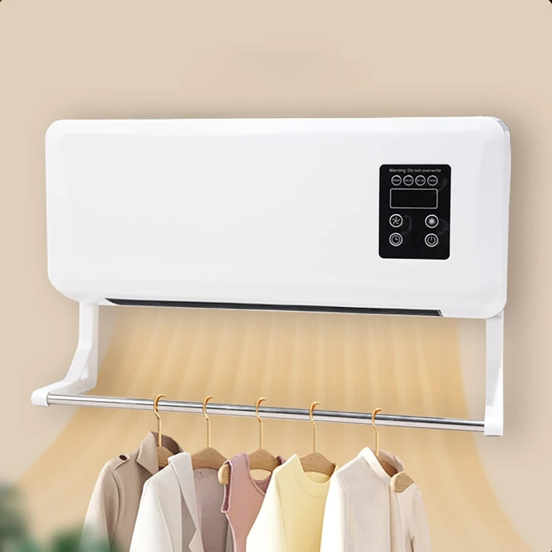 Portable Heater Electric Heating Machine Air Conditioner Wall Mounted Air Conditioner Fan Heater Remote Control Bedroom Bathroom - Magic Electronics