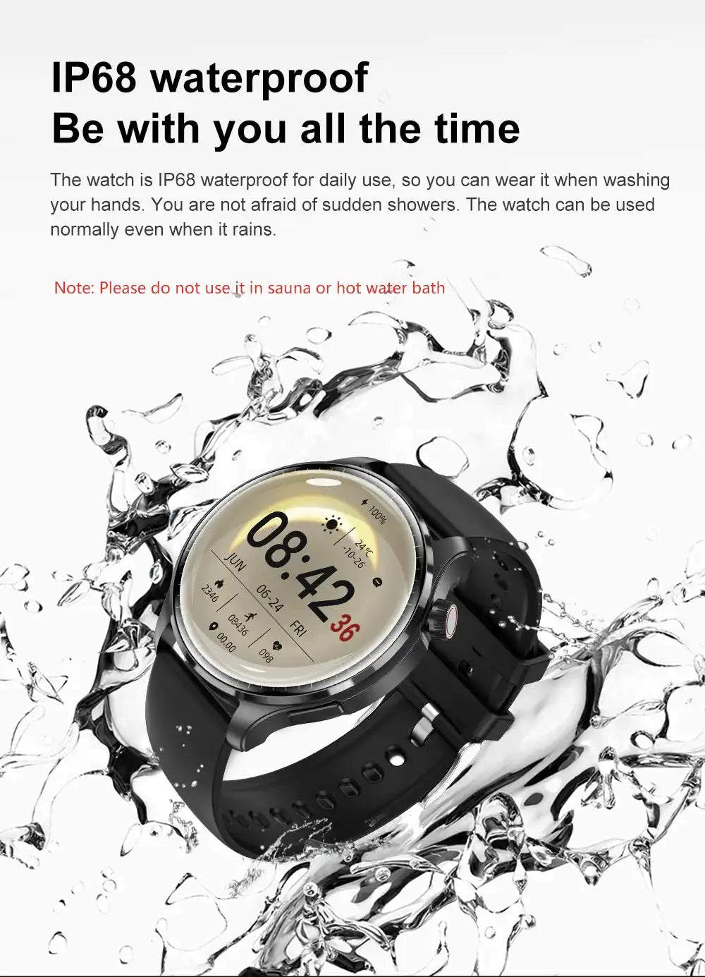 2026 New GPS SmartWatch BluetoothCall IP68 Waterproof AMOLED Screen Custom AOD Watch Face Sport Smartwatch Men Women Android iOS - Magic Electronics