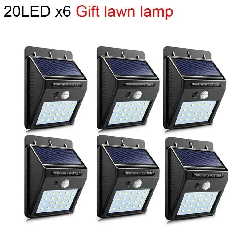 Solar Light Motion Sensor Wall Light 30 LED Outdoor Solar Lamp Waterproof Solar Powered Sunlight Street Lamp Garden Decor 20LEDx6 Magic Electronics Se0604a735a294fc28bef00dd4a7eb99fO 20LEDx6