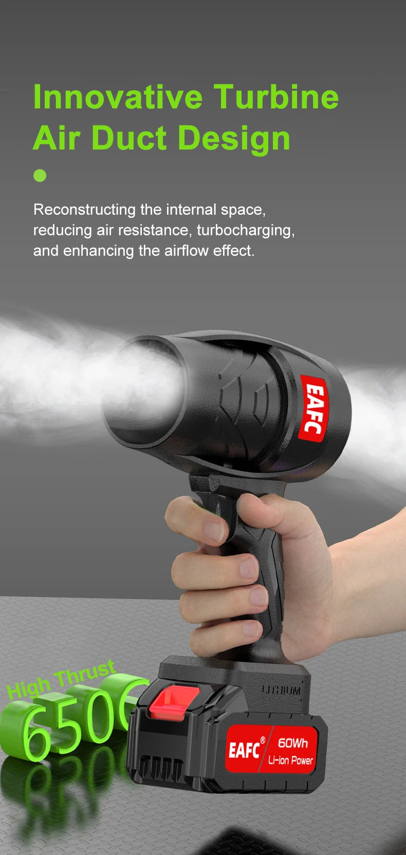 EAFC Turbo Fan Violent Air Gun Thrust Stepless Speed High Power Turbofan Leaf Blower Handheld Jet Fan With 21V Battery Magic Electronics Se0fd69e106e040c29f9b6fde4b2c82bbB