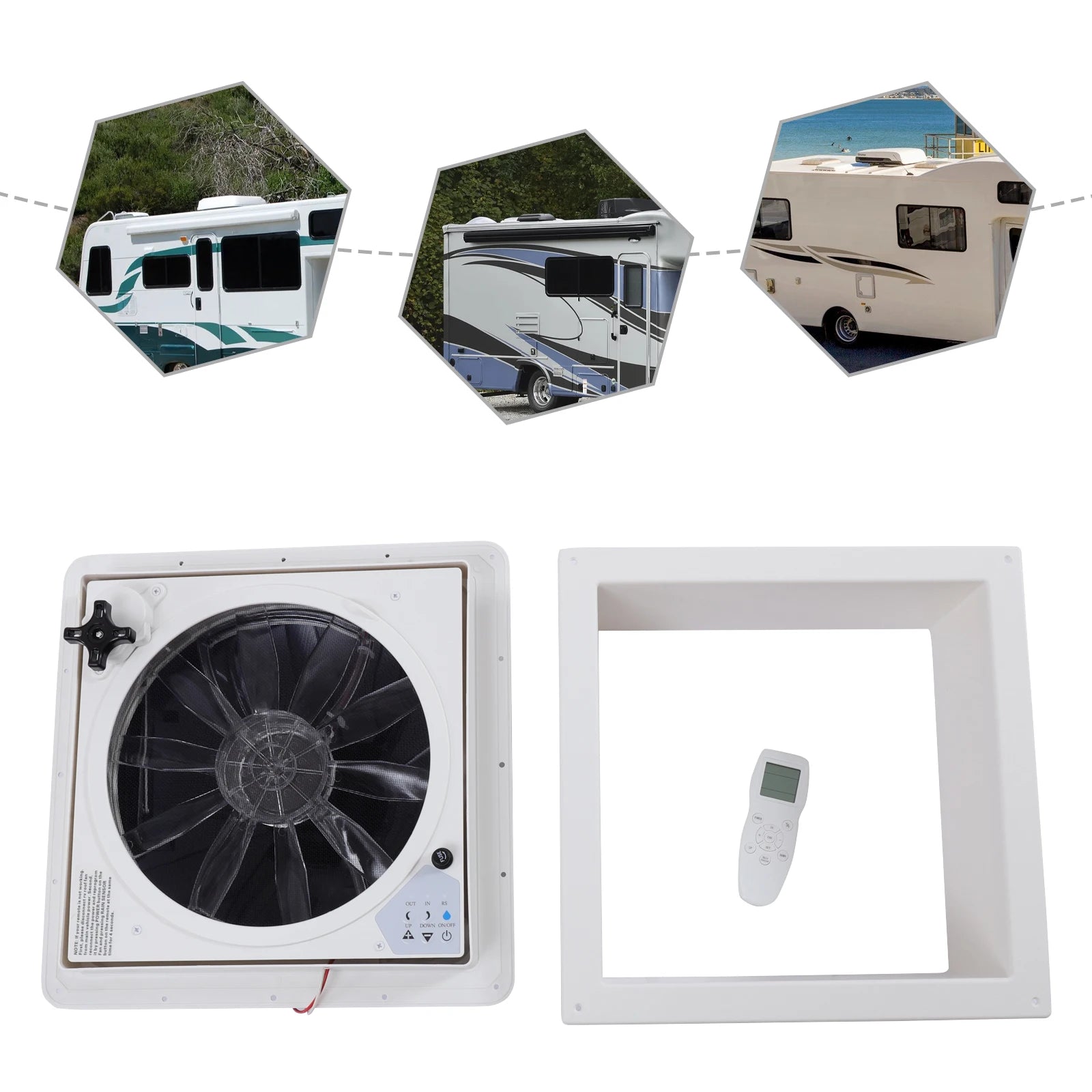 36cm/14.2" Air Ventilation For Motorhome Roof Fan Reversible Exhaust Fan Quiet Continuous Ventilation Rv With 12v Remote Magic Electronics Se10b272d3cd049c28cc6622bbee4db9fX