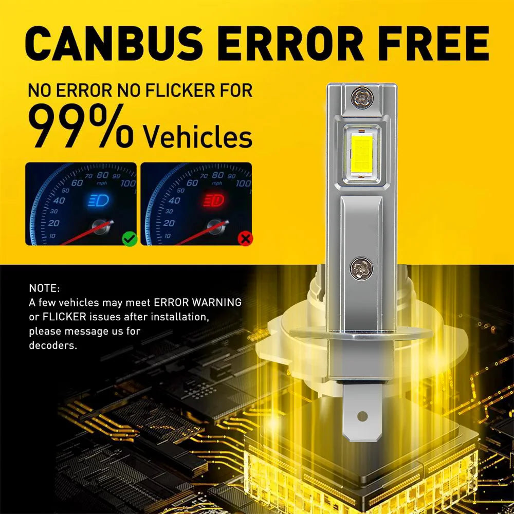 H1 Led Light Bulb Car Headlight High Power Auto Fog Diode Moto Driving Running Lamp 12V 55W For Alfa Romeo Giulietta 2010~2023 - Magic Electronics