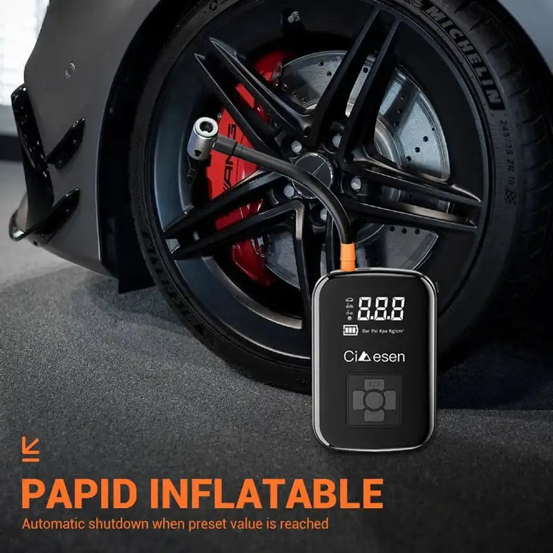 1pc Car Wireless Air Pump 150PSI Portable Electric Tire Inflation For Car Bicycle Motorcycle Air Compressor Inflator US Shipping - Magic Electronics