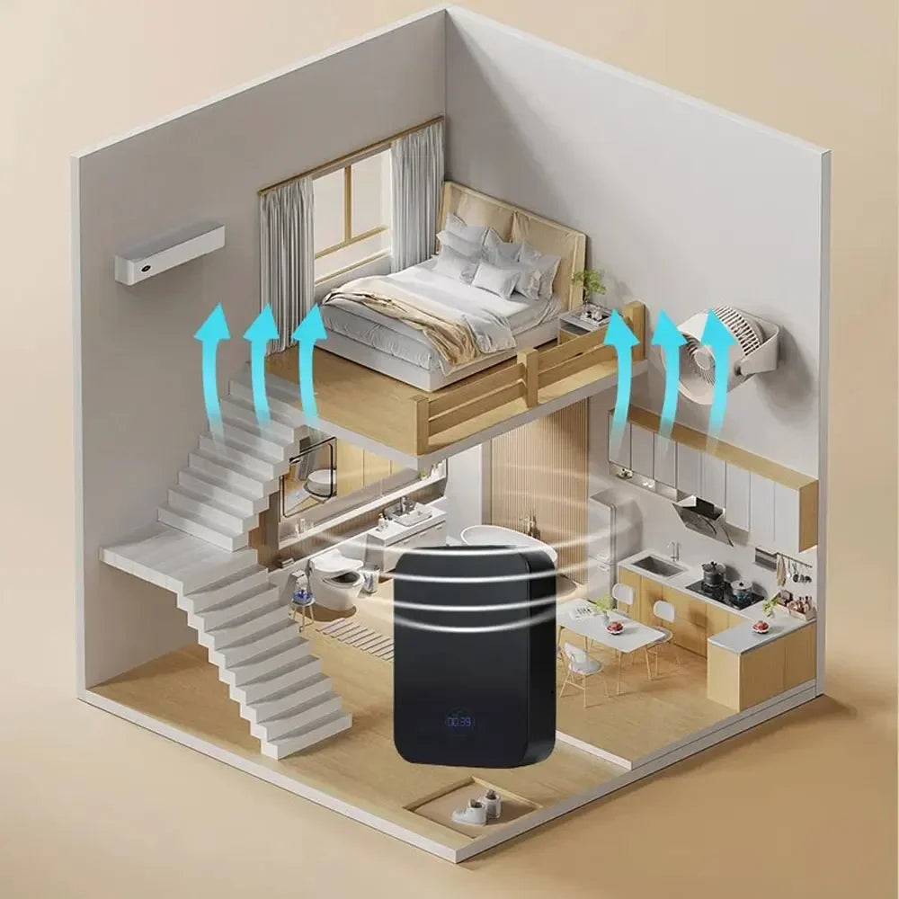 Intelligent Aromatherapy Diffuser for Large Room Fragrance Diffusers Wall Mounted Aroma Diffuser Machine Electric Smell for Home Magic Electronics Se23565904c504e7394411ce60afd76a53