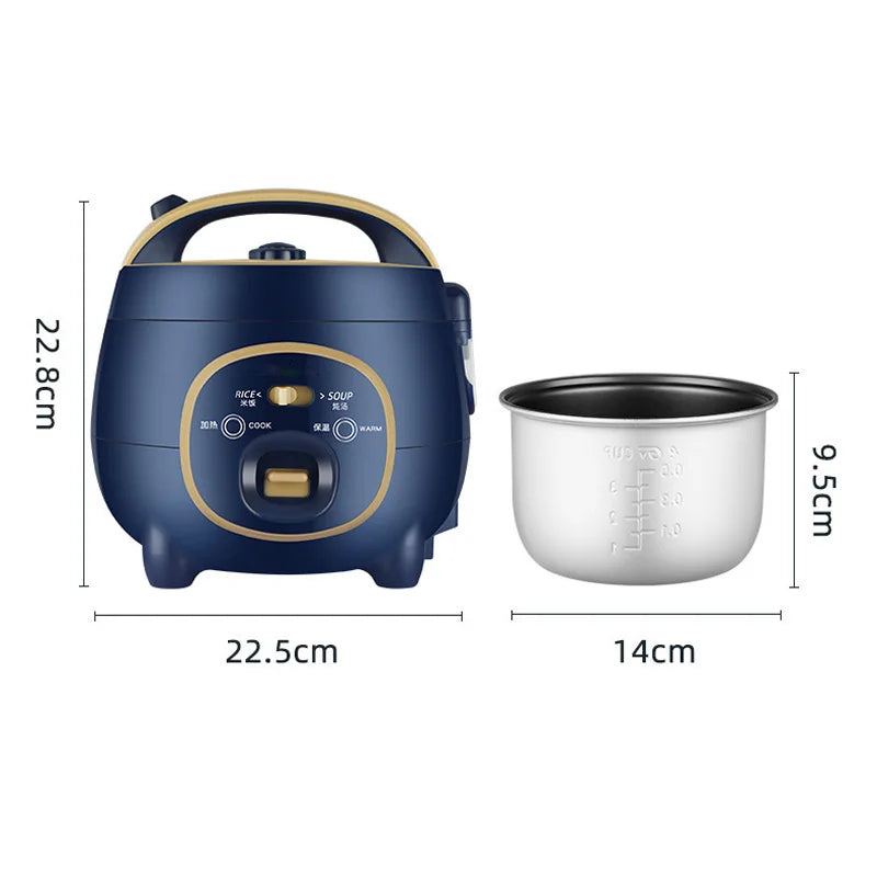 2 IN 1 1.8L Small Rice Cooker Multi-function Stew Pot Household Non-stick Inner Pot Electric Cooking Pot with Steamer Magic Electronics Se3fbf7ab2edb42a28a414db1cf75179aI