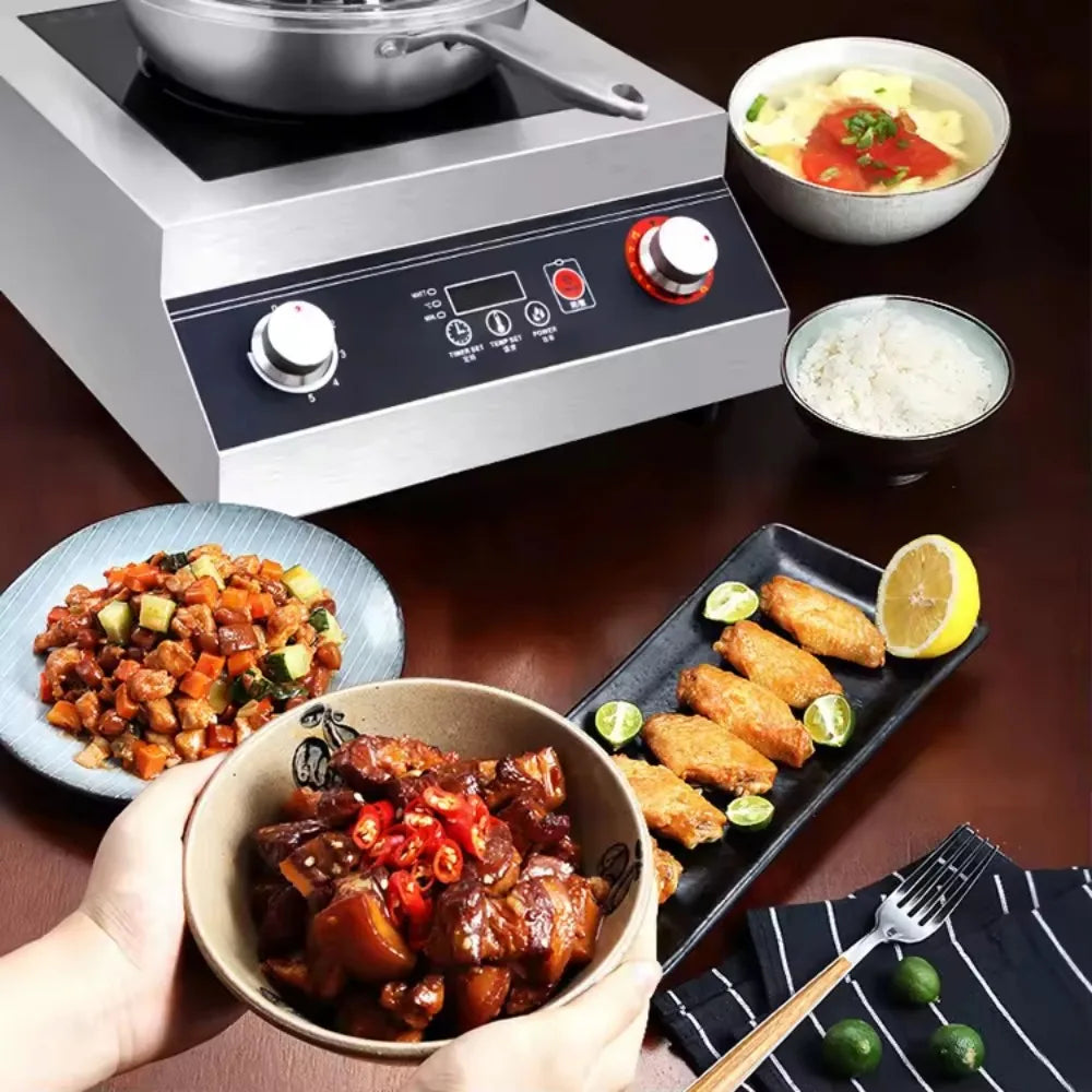 Commercial Cooking Robot Machine All-in-One Kitchen Cooker with Blender, Multifunctional, Fast Heat, Easy Clean, for Restaurant - Magic Electronics