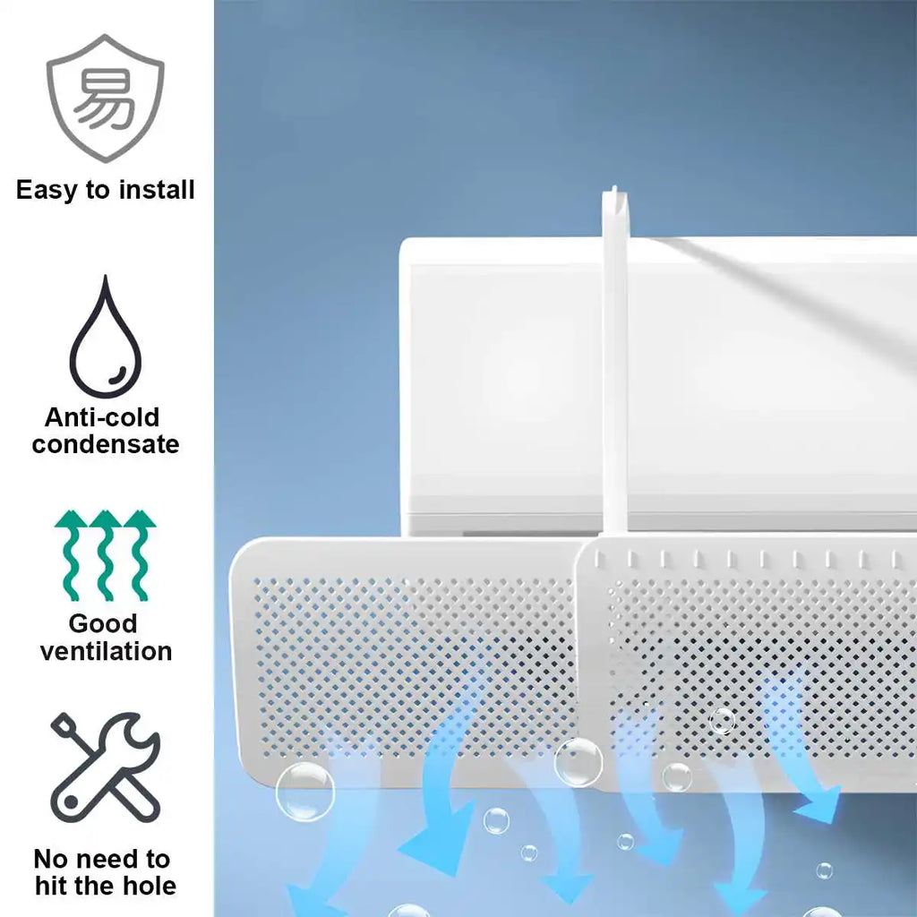 View details for Anti-Direct Blowing Air Conditioning Wind Deflector Wall-Mounted Outlet Baffle Hanging Conditioning Guide Cover Anti-Direct Blowing Air Conditioning Wind Deflector Wall-Mounted Outlet Baffle Hanging Conditioning Guide Cover