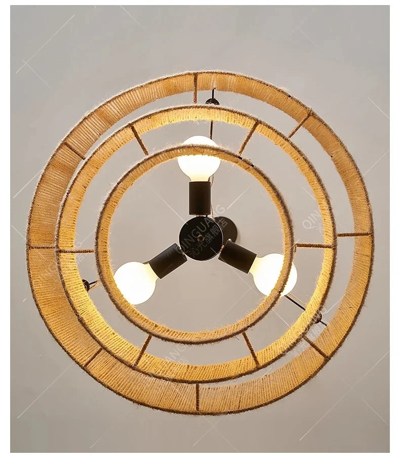 Nordic Hemp Rope Pendant Lights Wabi Sabi E27 Led Chandeliers For Dining Room Minimalism Hanging Lamp Bedroom Light Fixtures Magic Electronics Se560341fb8dd43b598108da6f5112cb5z
