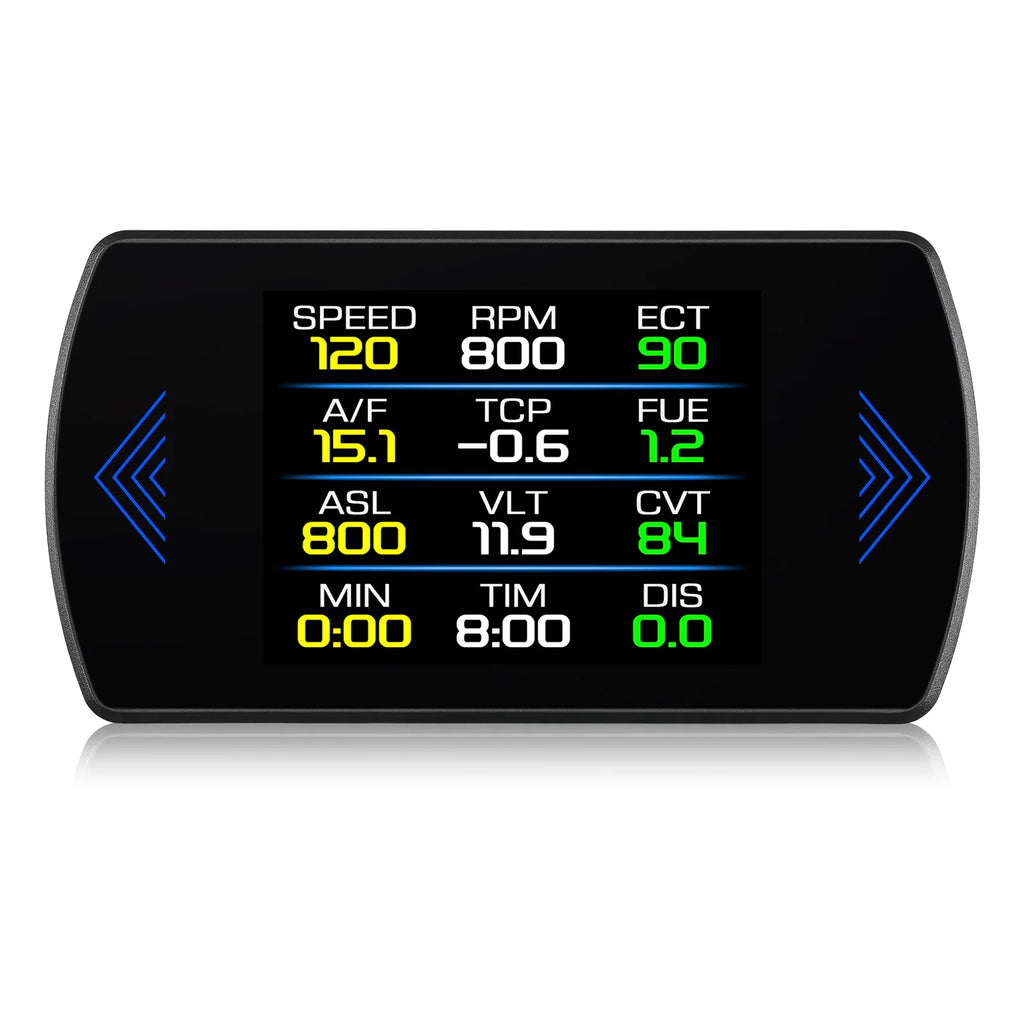 Multi-functions P12S Car HUD Head Up Display OBD2 On-board Computer Water Temp Fuel Consumption LCD Digital Speedometer Gauge Magic Electronics Se594c30cb03649f0bd688f4bf1f240ba4