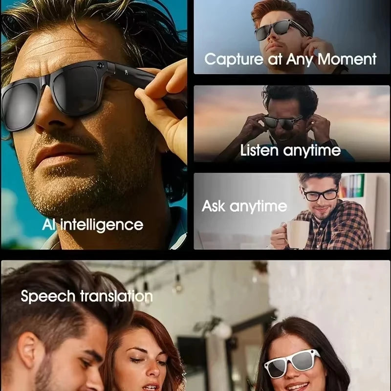 Lenovo 8K HDSmart AI Glasses With 100mp Camera Chat GPT Touch Sport Sunglasses Bluetooth Calling Music Player For Men Women Gift Magic Electronics Se5af83f44fdf4d2eb5732e2b39e7dea7B