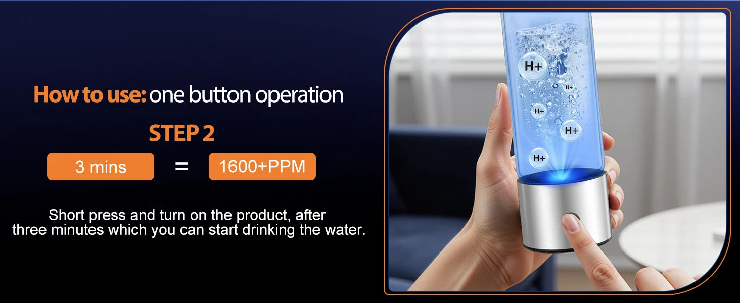 Portable Hydrogen Water Generator Bottle Rechargeable Electric Alkaline Ionizer Cup Hydrogen-Rich Water Health Care Magic Electronics Se5ed27d8c3d14a8d8c262ed281ea85f7E