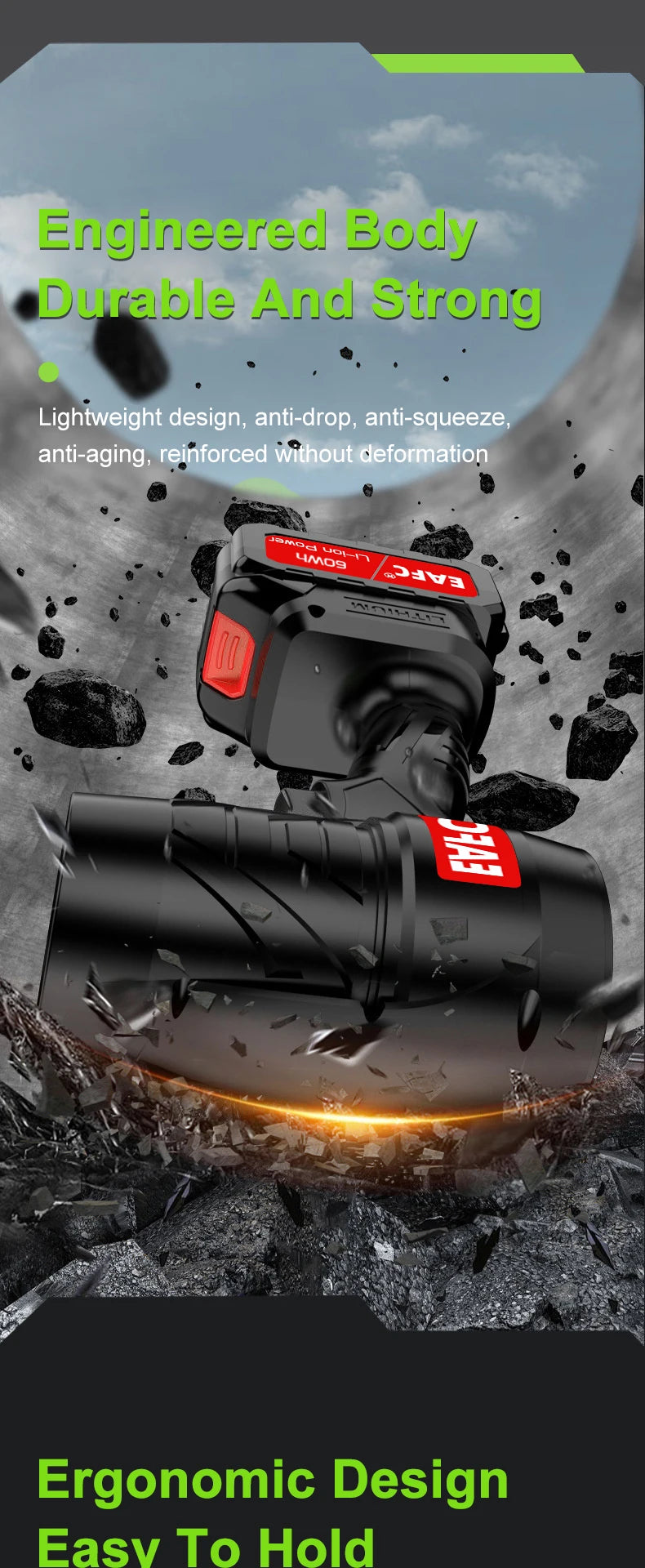 EAFC Turbo Fan Violent Air Gun Thrust Stepless Speed High Power Turbofan Leaf Blower Handheld Jet Fan With 21V Battery Magic Electronics Se67d9daff3f54b45a98938e0601896699