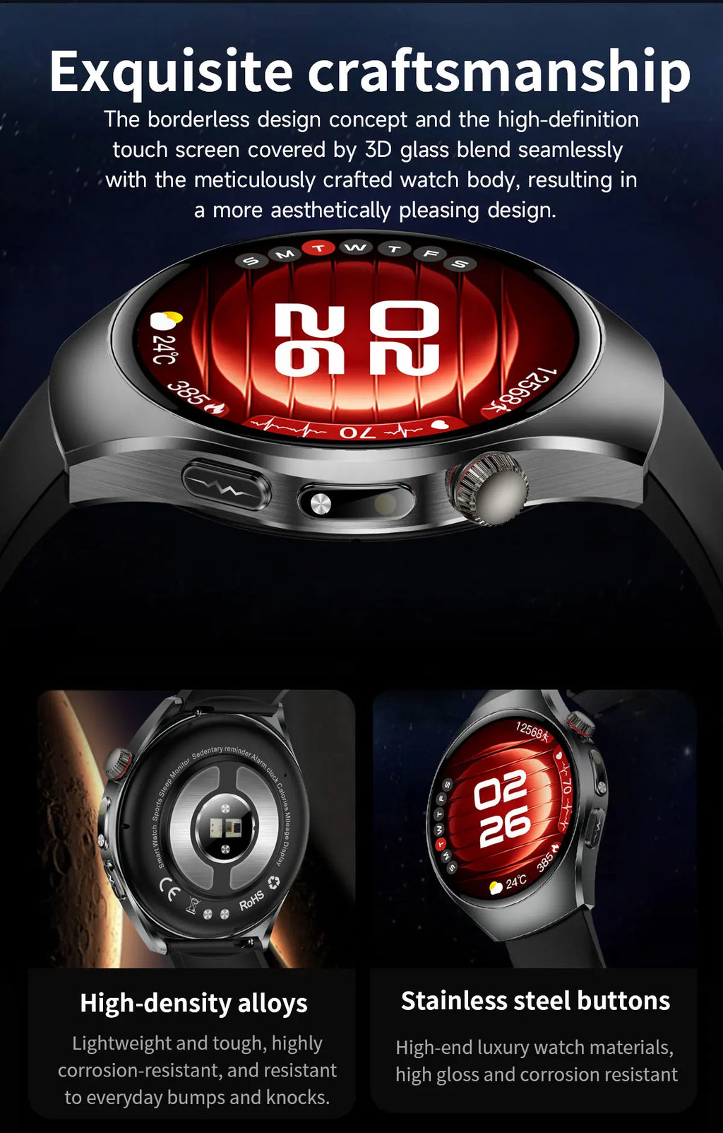 2026 New Accurate Body Health analysis Smart Watch Men ECG Blood lipids Uric acid Blood Pressure Body Fat Voice Call Smartwatch Magic Electronics Se812107e79054851acb5f9f24df16f80P