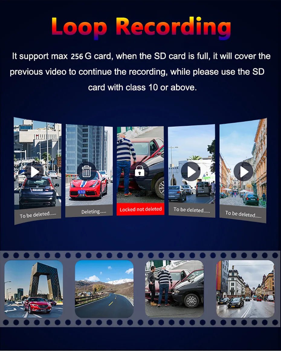 dashcam for car Black box Driving Video Recorders 4K WiFi Mini Front Camera Dash Cam 24H Parking Monitor Car Recording camera - Magic Electronics