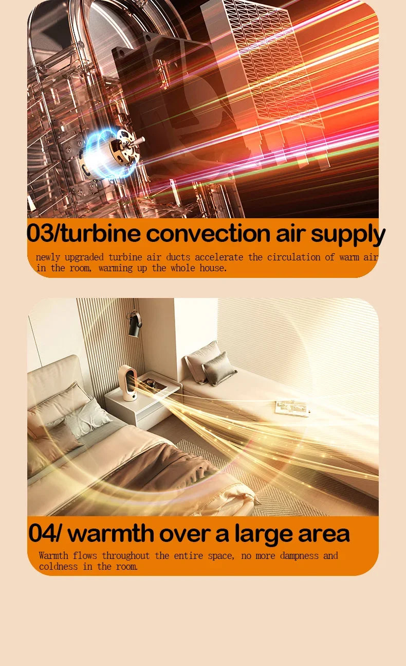 Desktop bedroom electric heater, office small heater, household heater, heating artifact, indoor heater - Magic Electronics