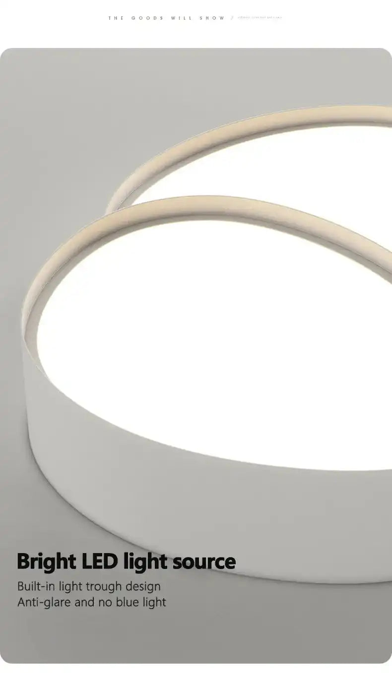 Modern Living Room LED Ceiling Lights Nordic Home Decor Indoor Bedroom Lamp Black White AC 90-260V Ceiling Chandeliers Lighting - Magic Electronics