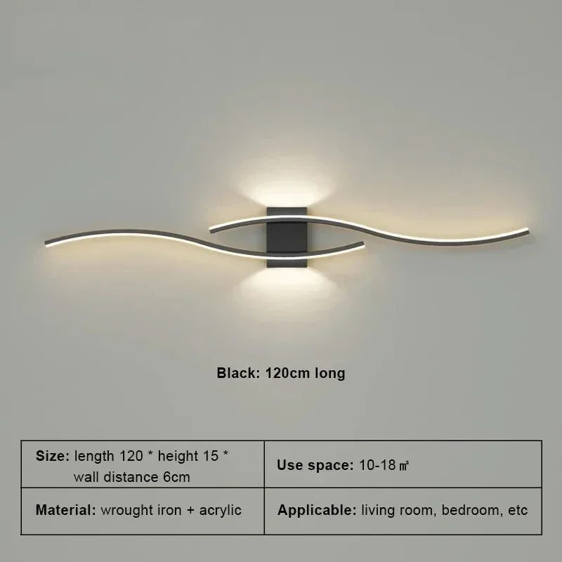 LED Wall Lamp Smart Remote Control Adjustable Color Temperature Brightness Bedroom Living Room Home Upper and Lower Led Lamps - Magic Electronics