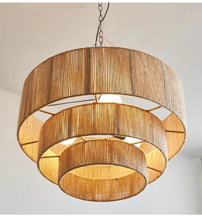 Nordic Hemp Rope Pendant Lights Wabi Sabi E27 Led Chandeliers For Dining Room Minimalism Hanging Lamp Bedroom Light Fixtures Magic Electronics Seb52097c460e41a3a5d3ad55016ccb0dt