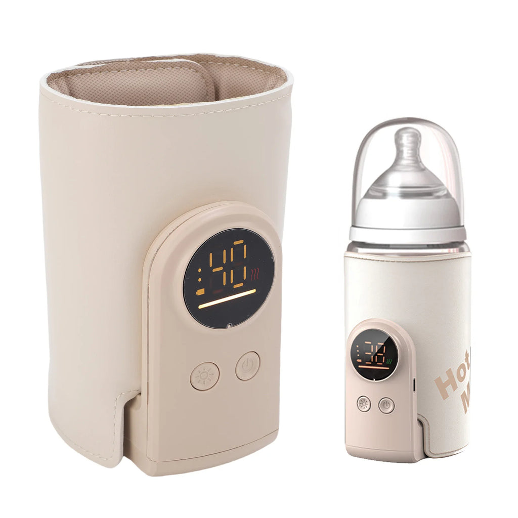 Cordless Baby Bottle Warmer Wrap Portable LED Display Fast Baby Milk Warmer Cover for Breastmilk Milk Warmer for Breastmilk Magic Electronics Sed7797aa9592482591c569d3b0a58b719