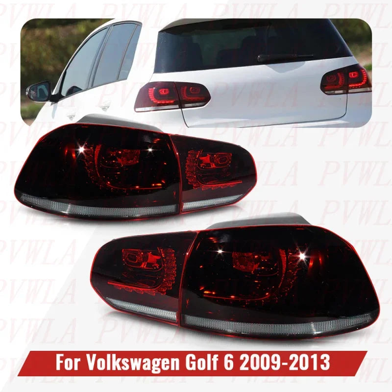 LED Tail Light For Golf 6 MK6 R20 GTD GTI 2009 2010 2011 2012 2013 1 Set LED Dark Red Flowing Rear Lamp Brake Light Default Title Magic Electronics See9211cf0eae460ead2b63c40e212edb4 Default Title