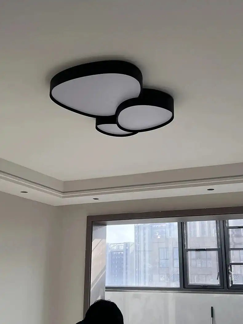 Modern Living Room LED Ceiling Lights Nordic Home Decor Indoor Bedroom Lamp Black White AC 90-260V Ceiling Chandeliers Lighting - Magic Electronics