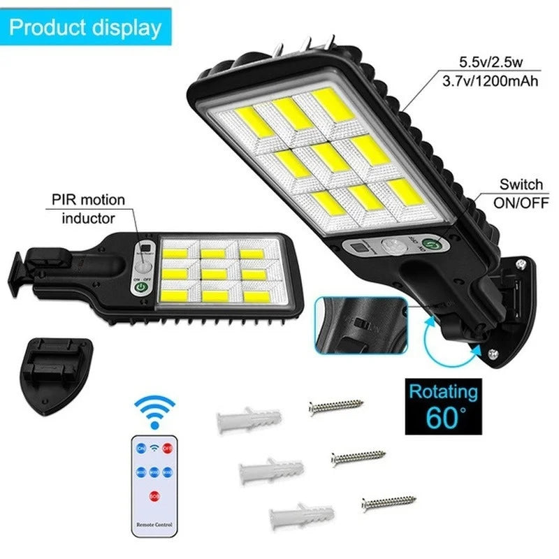 Solar Street Lights Outdoor 4500W Solar Lamp With 3 Light Mode Waterproof PIR Motion Sensor Security Lamp for Garden Path Yard Magic Electronics Sf09032fcdcd842ed91451a4de0db4d4dA
