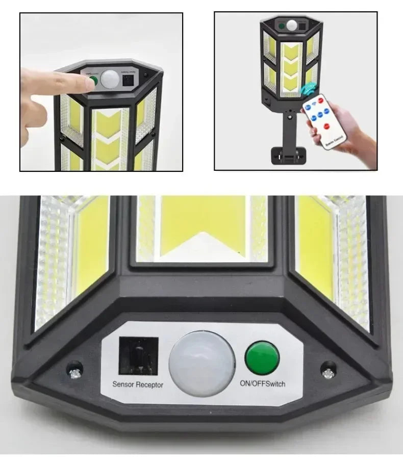 Newest Solar LED Light 300000LM Outdoor Solar Lamp Of Motion Sensor 4 Mode Waterproof IP65 Solar Garden Light Street Yard Lanter Magic Electronics Sf10d0003ef7f4852a82b8e0094813b35Z