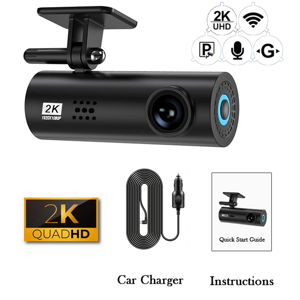 dashcam for car Black box Driving Video Recorders 4K WiFi Mini Front Camera Dash Cam 24H Parking Monitor Car Recording camera - Magic Electronics