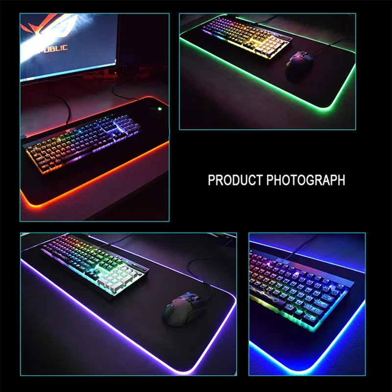 RGB G-Gengar Mousepad Pokemon LED Purple Mouse Pad Gaming Accessories Ghost Big Extended Keyboard Carpet PC Anime Desk Mats Magic Electronics Sf24acecec0204cdb97d5691789f38f03I