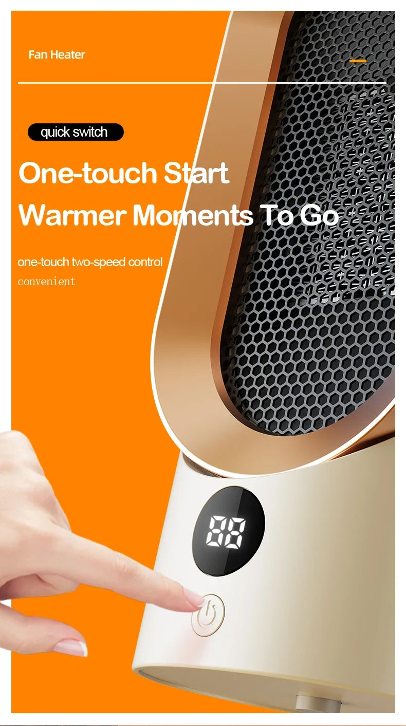 Desktop bedroom electric heater, office small heater, household heater, heating artifact, indoor heater - Magic Electronics