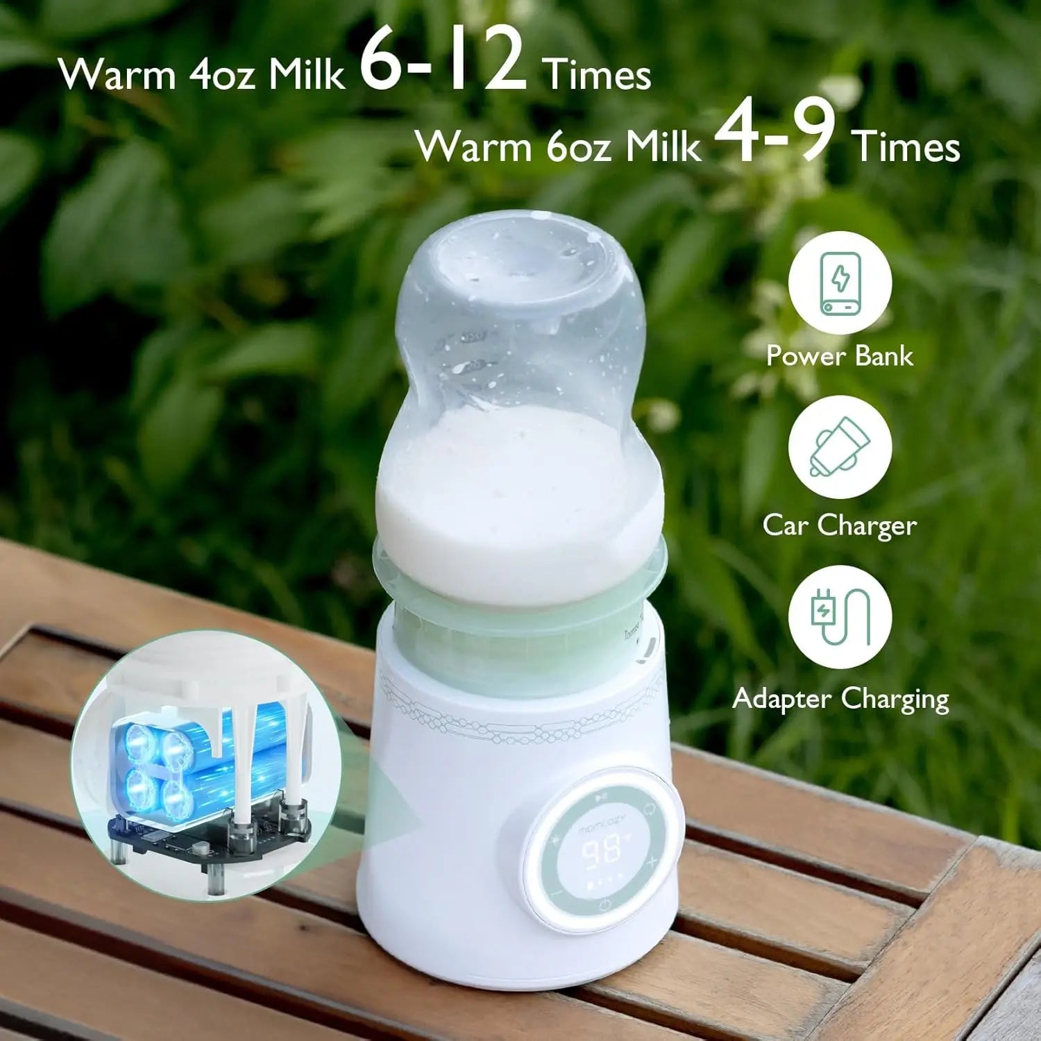 Momcozy Portable Bottle Warmer for Travel, Double Leak-Proof with Fast Heating, Safety Material Baby Bottle Warmer Magic Electronics Sf355276c97ab4200b743d0aca2330322p