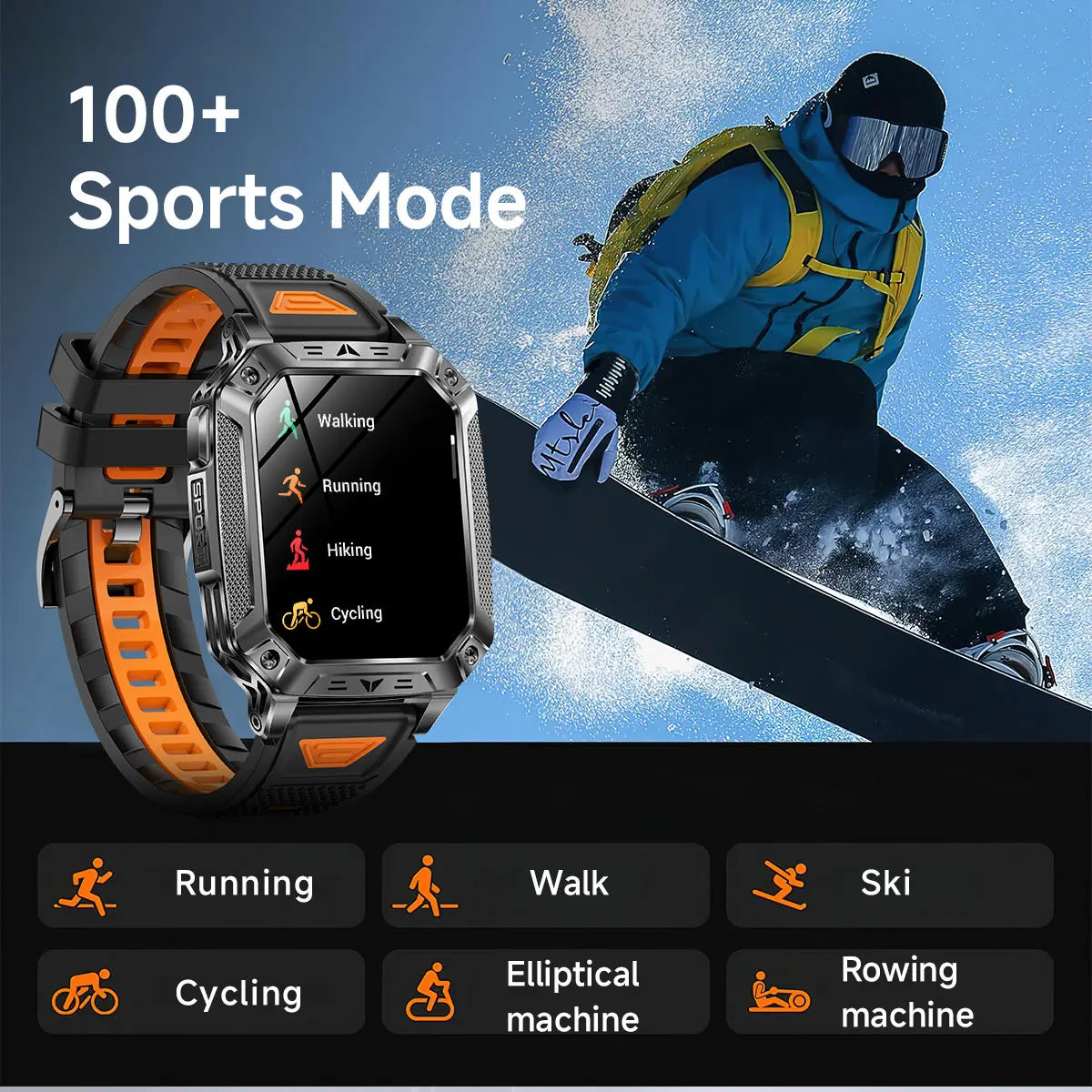 2026 Military outdoor SmartWatch Fitness Clock Men 2.01 inch AMOLED Screen 1400mAh Battery Flashlight Call Waterproof Smart Band Magic Electronics Sf5ad7fc4f25942c8a66b9757e0ea01a1g