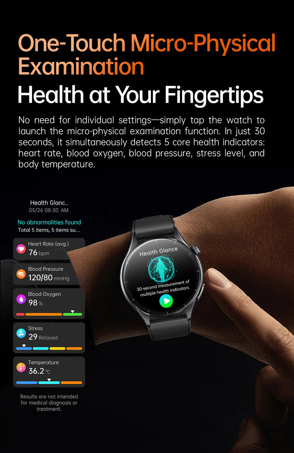 New upgrade High end Analysis Health Smart Watch Sapphire screen ECG Uric Acid BP Blood Oxygen Body Fat HD Call NFC Smart Watch Magic Electronics Sf5b9d8fad078464fb842789df93a4a29Y