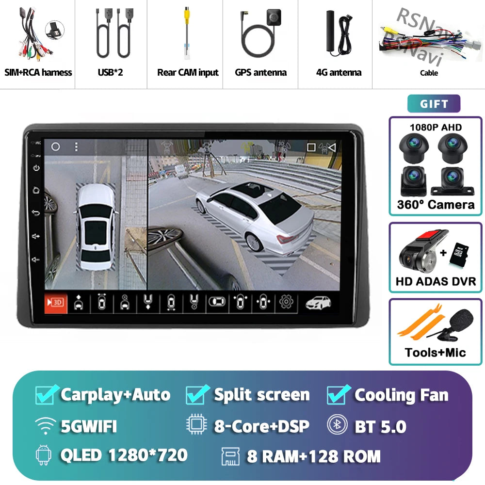 Android 15 Carplay Auto For Renault Duster HM 2 2020 - 2023 Arkana 1 I 2019 - 2023 Car Radio Navigation Video Player 2Din Stereo 8G-128G 360 DVR Magic Electronics Sf655559b5fc748a385811266f26ebf3aF 8G-128G 360 DVR