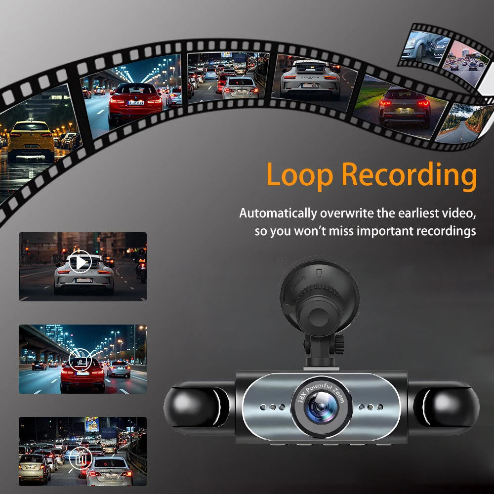4 Channel Dash Cam 360° Car Video Recorder Black Box with Night Vision 24/7 Parking Monitor G-Sensor Loop Recording auto parts Magic Electronics Sf8cf746ab92c4fe4952b459c73336971i