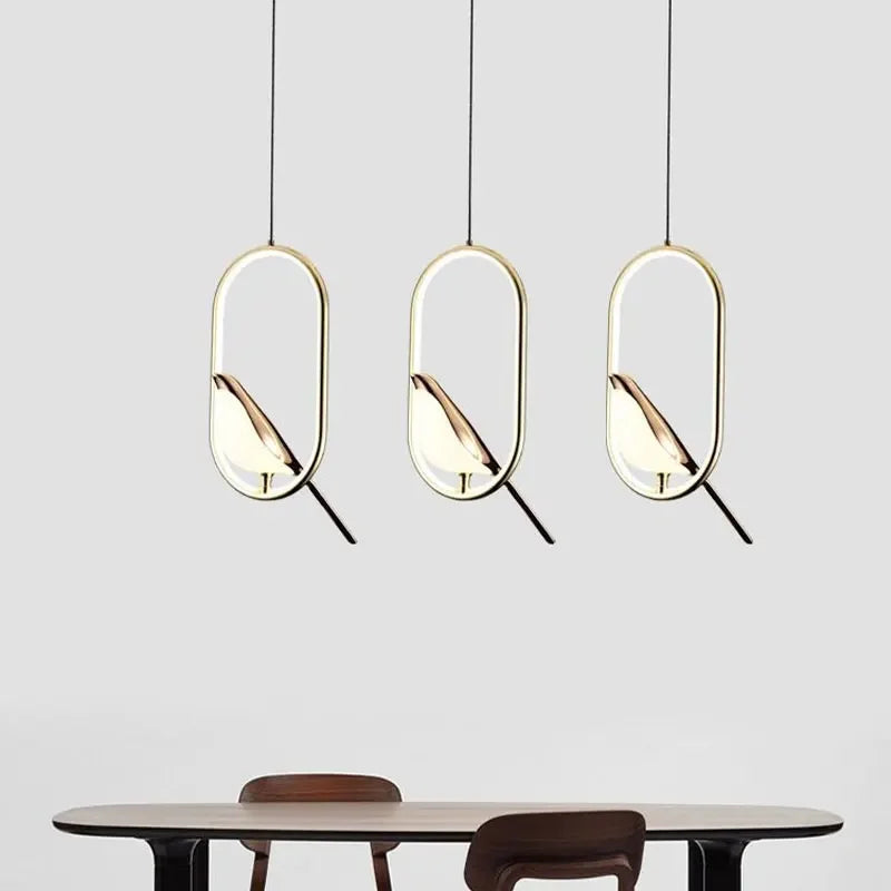 LED Gold Silver Magpie Bird Pendant Light Chandelier for Bedroom Living Room Indoor Hanging Lamp AC110v 220v Drop Shipping Magic Electronics Sf8ea8cddd1d44b228ad64cceca0f30f1N